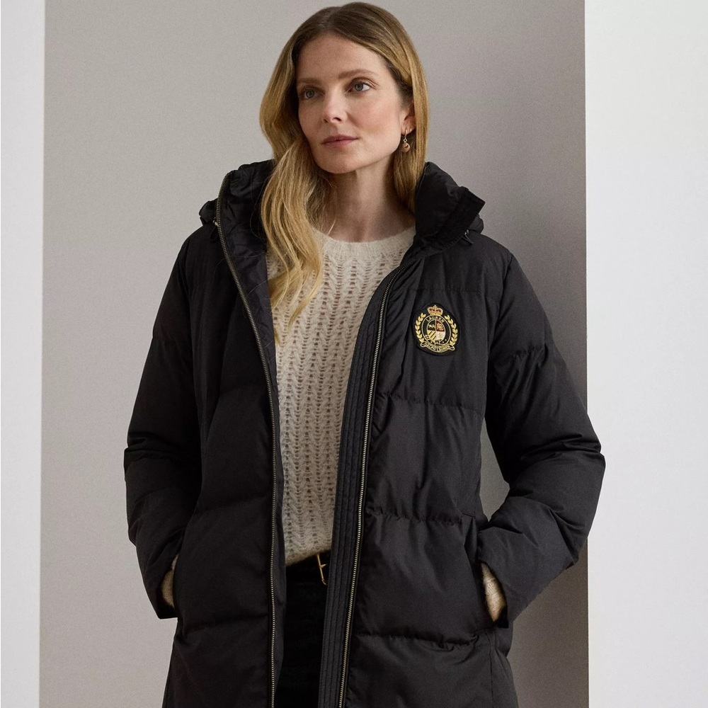 Ralph Lauren Crest Patch Down Coat M